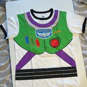 Green and Purple Buzz Lightyear Tee Short Sleeve